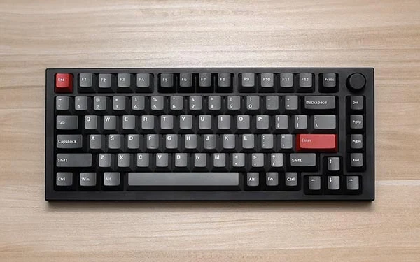 A computer keyboard